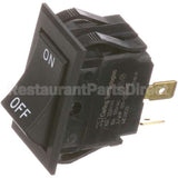 M5132 Compatible Blodgett Switch, On/Off Black Rocker