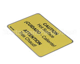 MK-0186 Belshaw Caution Hot Surface Label