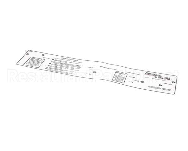 MK-9002 Belshaw Label; Startup Procedure Label For Mk Un