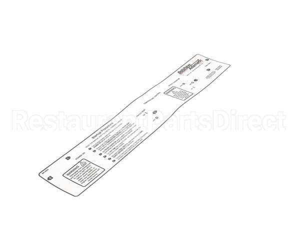 MK-9002 Belshaw Label; Startup Procedure Label For Mk Un