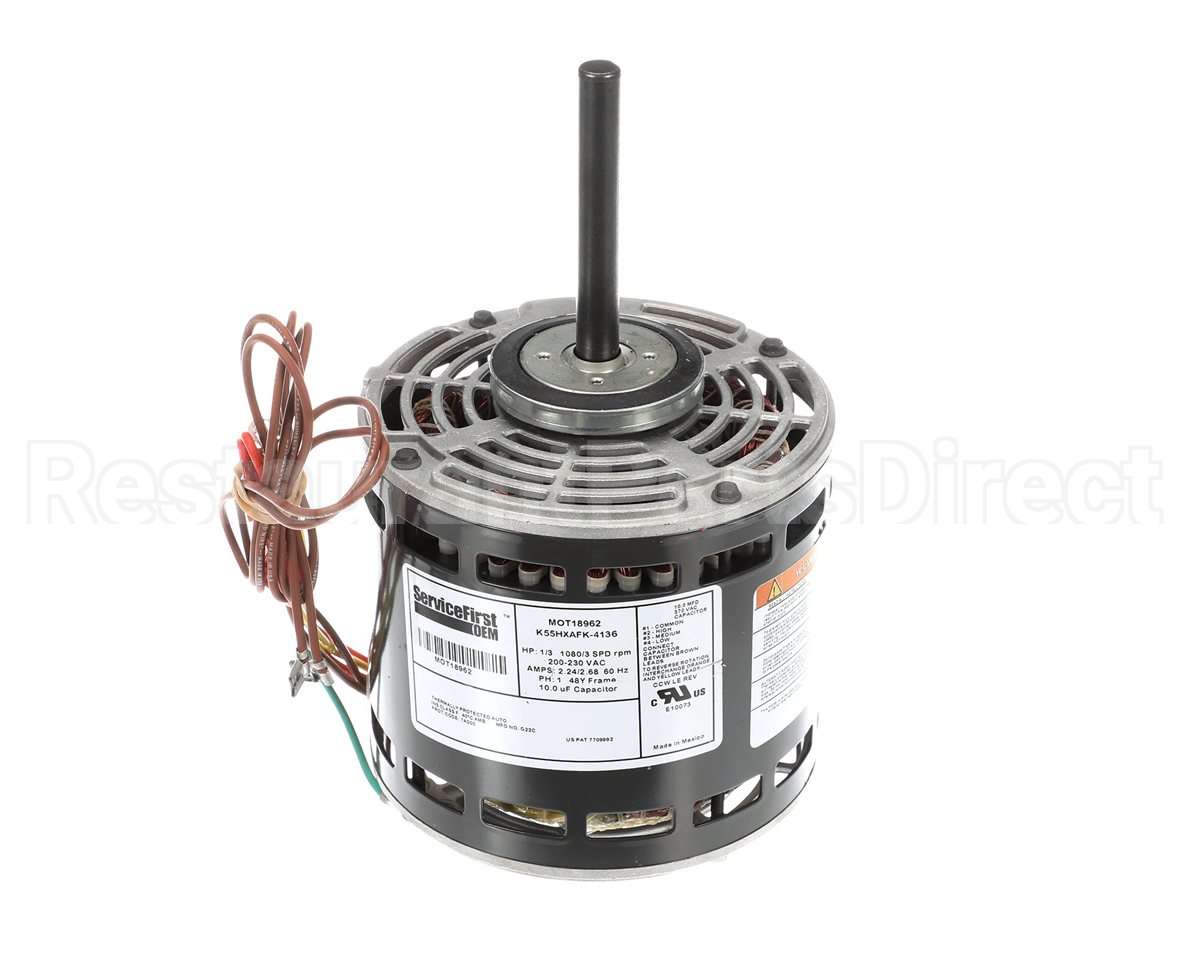 MOT18962 Trane Motor; 1/3 Hp, 200-230V, 48 Frame, 1080