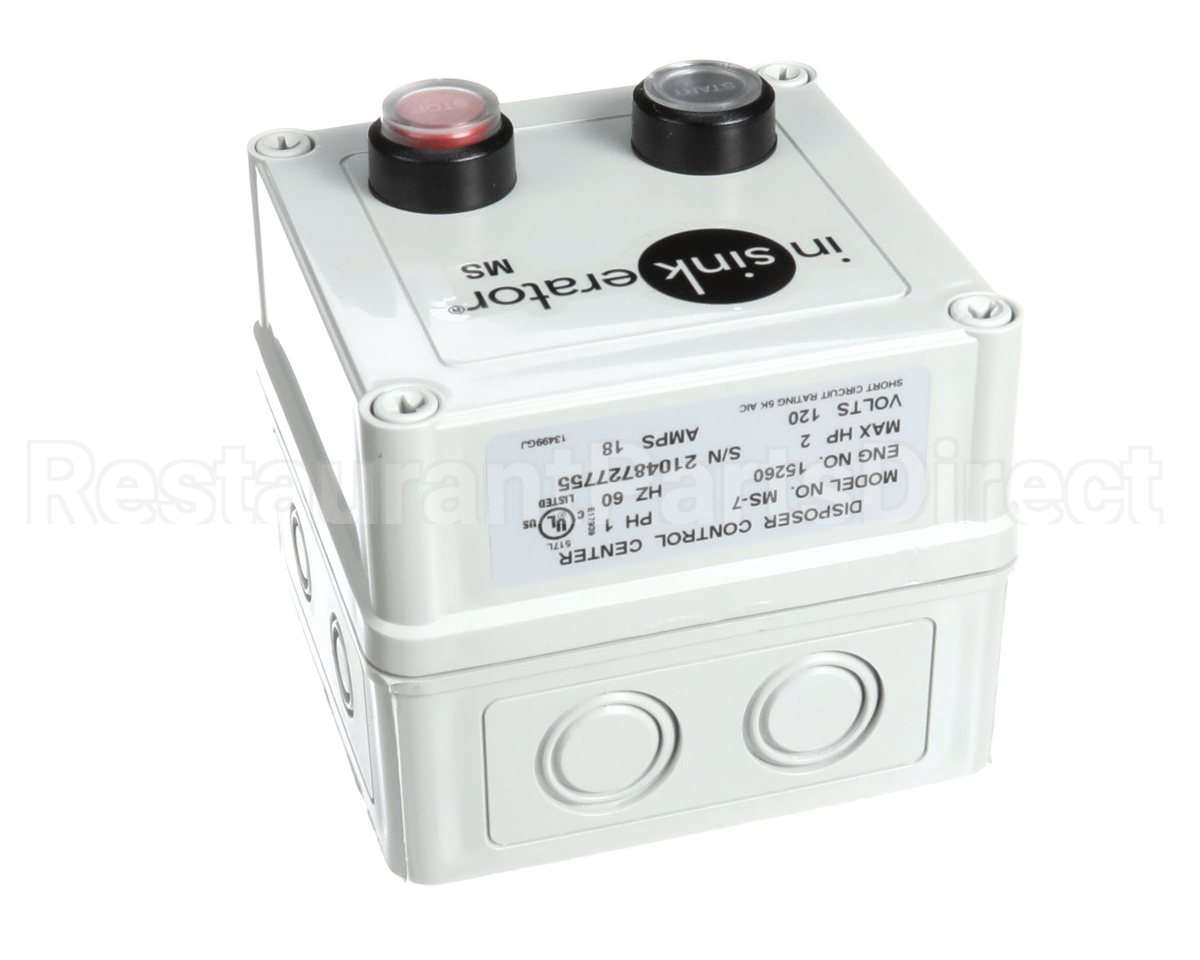 MS-7 Insinkerator Dspsrcntrlcntr120V,1Ph,1/2-2Hp
