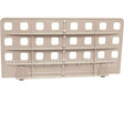 MUD18-8 Compatible Intermetro Divider, Shelf, 8"H X 18"W, Poly