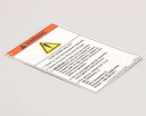N0153 Bki Decal, Fkm Warning Acme Screw