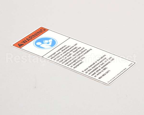 N0160 Bki Decal, Before Using This Machi