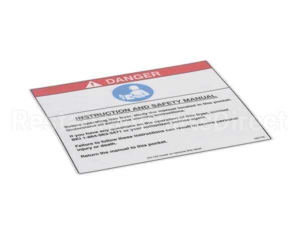 N0176 Bki Decal, Instr Safety Manual