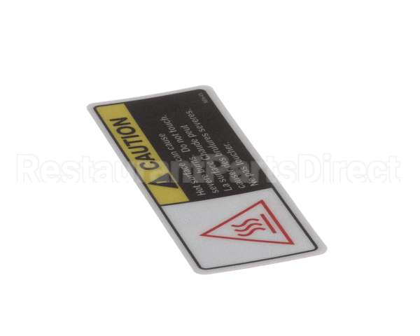N0645 Bki Decal, Caution Hot With French