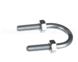 N70636 Groen U Bolt 1/2 Pipe, Steel, Zn Plated