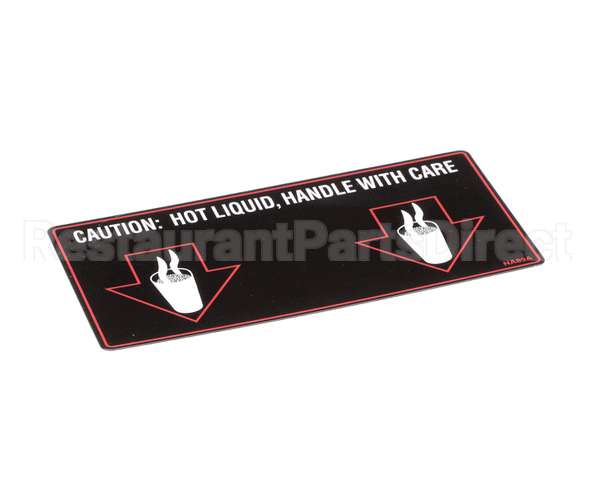 NA89AL Grindmaster Cecilware Label Hot Liquid-Gb2D/M/K