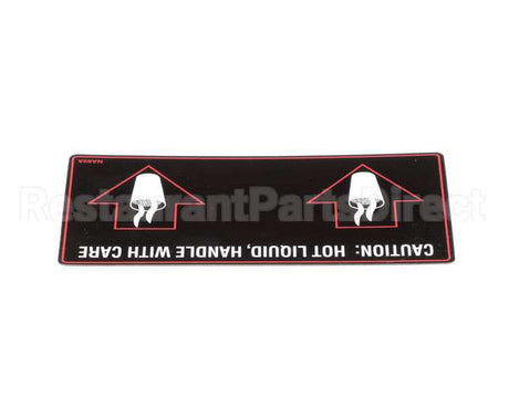 NA89AL Grindmaster Cecilware Label Hot Liquid-Gb2D/M/K