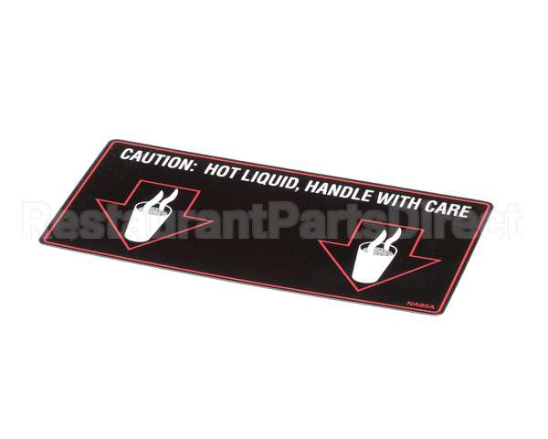 NA89AL Grindmaster Cecilware Label Hot Liquid-Gb2D/M/K