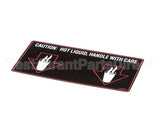 NA89AL Grindmaster Cecilware Label Hot Liquid-Gb2D/M/K