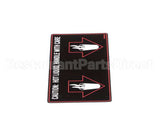NA89AL Grindmaster Cecilware Label Hot Liquid-Gb2D/M/K