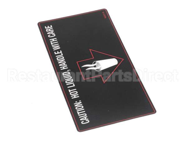 NA91AL Grindmaster Cecilware Label Hot Liquid- Gb1 S