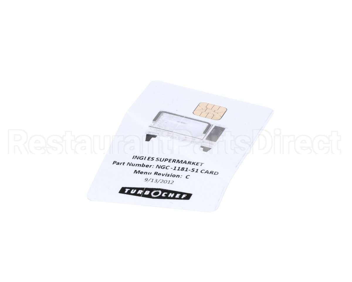 NGC-1181-51 Turbochef Smart Card Ingles Supermarket