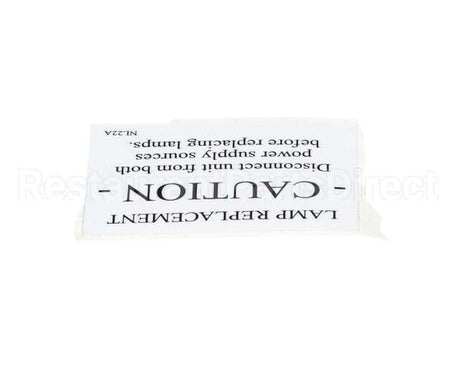 NL22AL Grindmaster Cecilware Label Caution (4) Gb8M