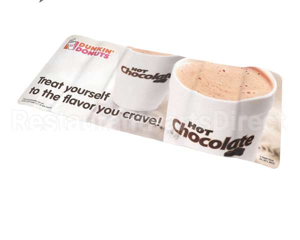 NS65AL Grindmaster Cecilware Label, Dunkin Upper Door