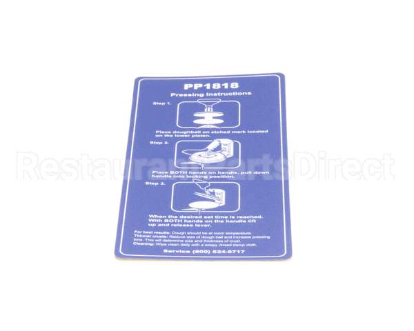 OPROPP181810 Doughpro Proluxe Overlay,Pressing Instructions,