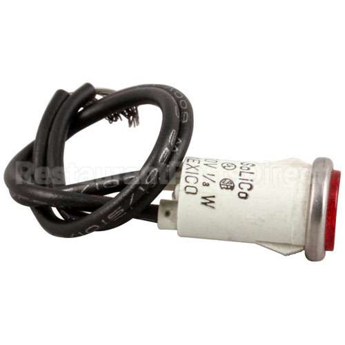 P1168A Compatible Bakers Pride 250V Rd 1/2 Indicatr Lmp