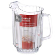 P600CW135 Compatible Cambro Pitcher 60 Oz Plst-135 Fluted/Clear