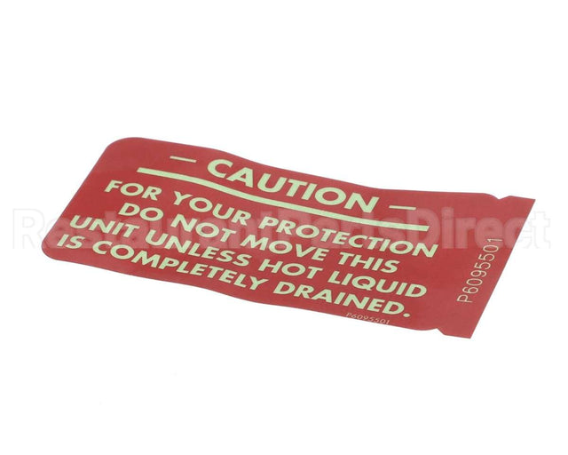 P6095501 Pitco Caution Sticker