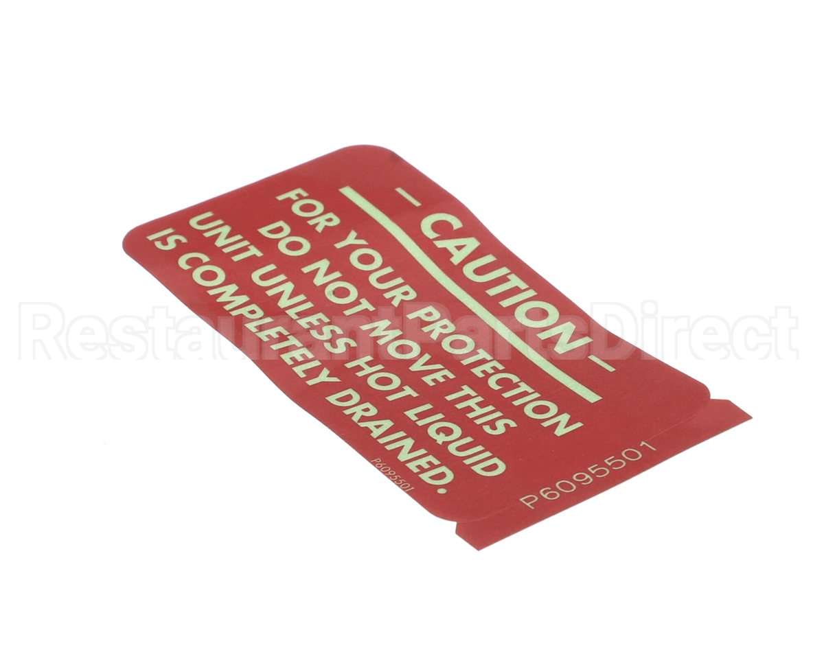 P6095501 Pitco Caution Sticker