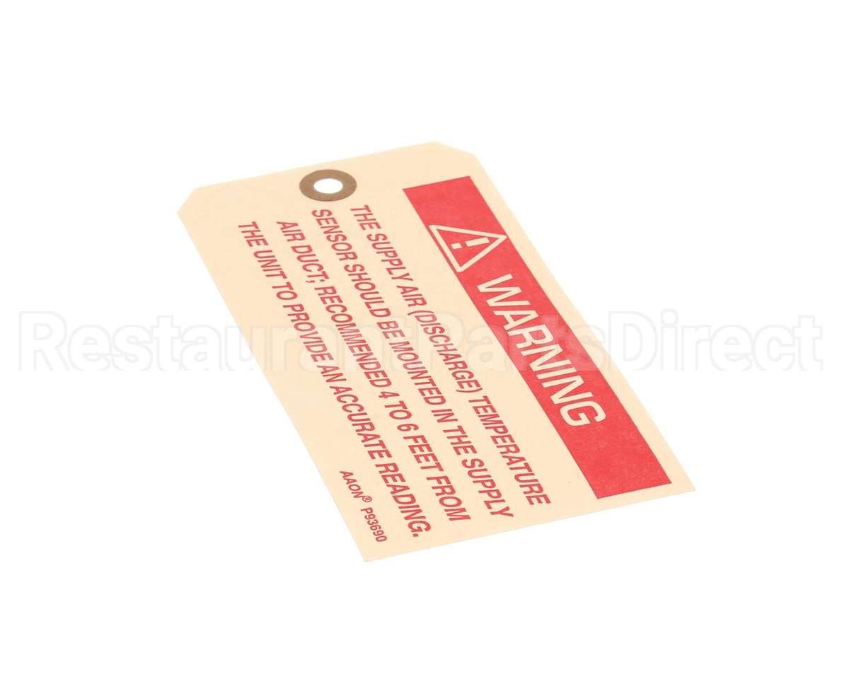 P93690 Aaon Tag Supply Air Sensor Location