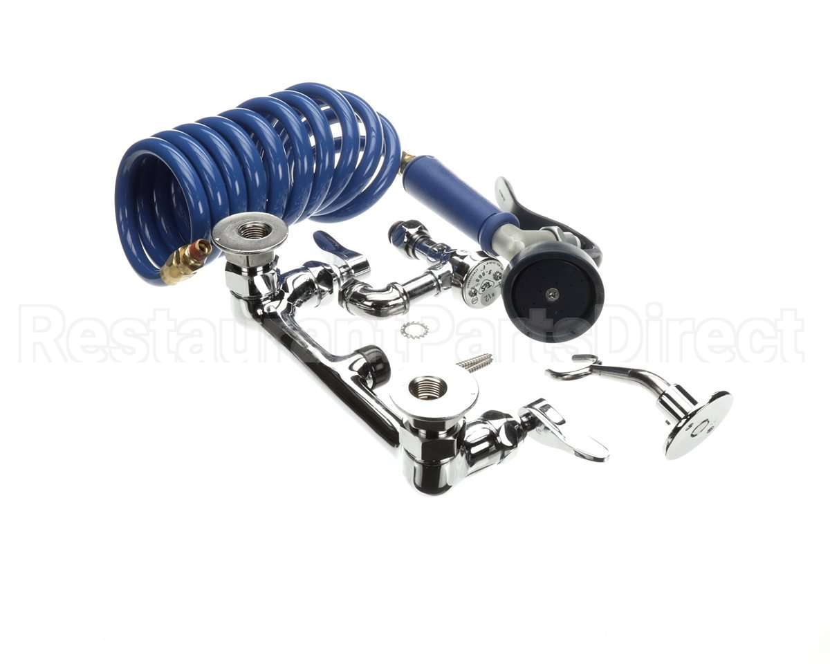 PG-8WREV T&S Brass Pet Grooming Faucet Wall 8 Centers Alu