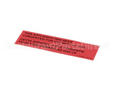 PP10426 Pitco Label,Gas Notice Cvrsn Lp