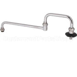 R Compatible TS Brass Spout, 18"Dbl, W/Nzzle, Leadfree
