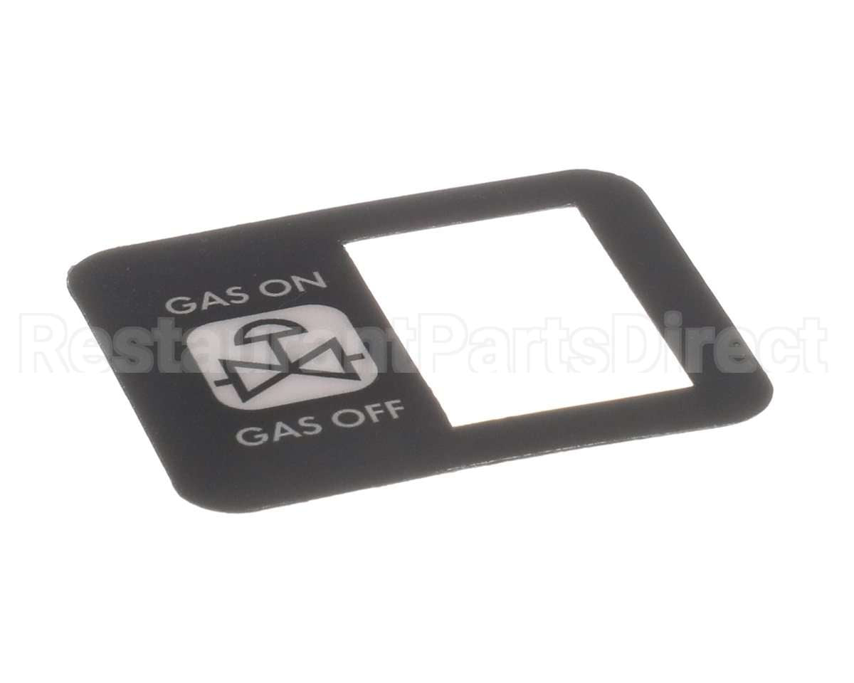 R10657 Blodgett Decal, Manual Gas Switch