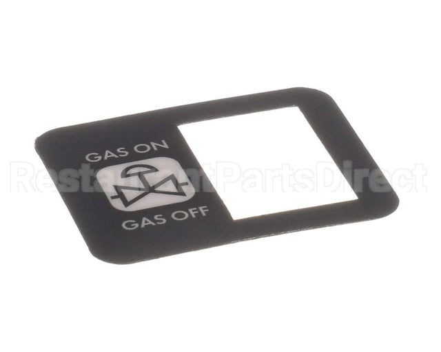 R10657 Blodgett Decal, Manual Gas Switch