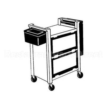 RBMD3355L6 Compatible Rubbermaid Caster, Stem(4"Od, Swvl, Gray)