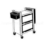 RBMD3424-L6 Compatible Rubbermaid Caster, Stem(4"Od, Swvl, Gray)