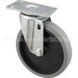 RBMD4501L20000 Compatible Rubbermaid Caster, Plate(5"Od, Swvl, Gray)
