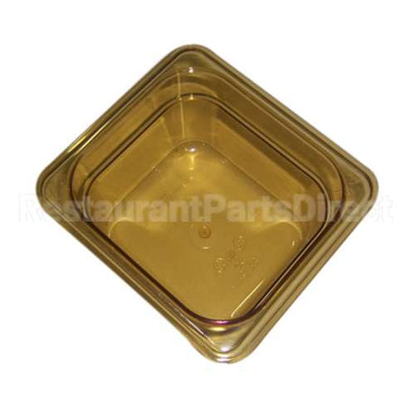 RBMDFG205P00AMBR Compatible Rubbermaid Amber Pan - 1/6 Size, 4" Deep