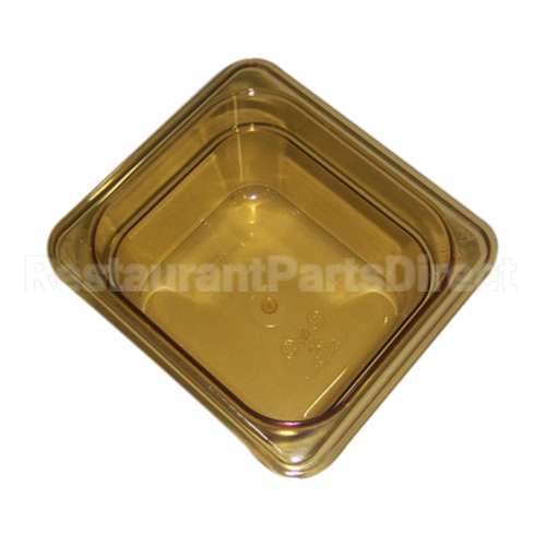 RBMDFG205P00AMBR Compatible Rubbermaid Amber Pan - 1/6 Size, 4" Deep