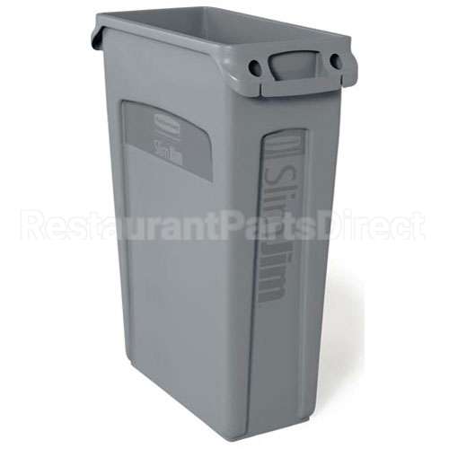 RBMDFG354000GRAY Compatible Rubbermaid Vented Trash Can 23 Gal Gray