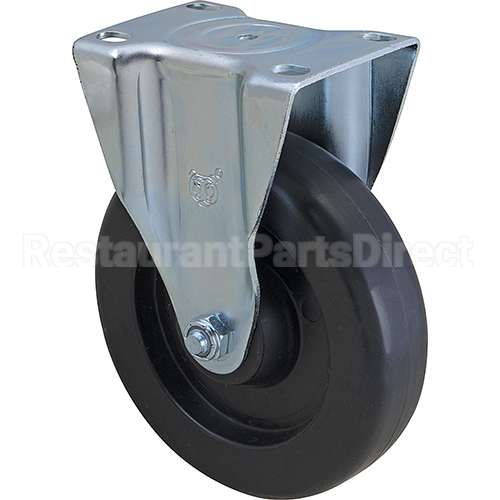 RBMDFG4614L40000 Compatible Rubbermaid Caster, Plate5"Od, Rigid, Black