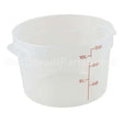RFS12PP-190 Compatible Cambro 12Qt Round Container-190 Semi-Clr