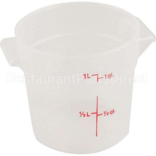 RFS1PP-190 Compatible Cambro Container-Soft Rd 1 Qt Semi-Clr
