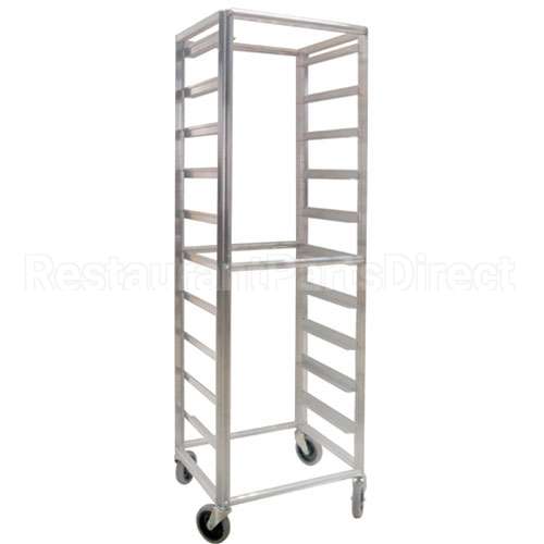 RK69-10 Compatible Lockwood Cart, Rack, 69"H, 20 Adj Runners