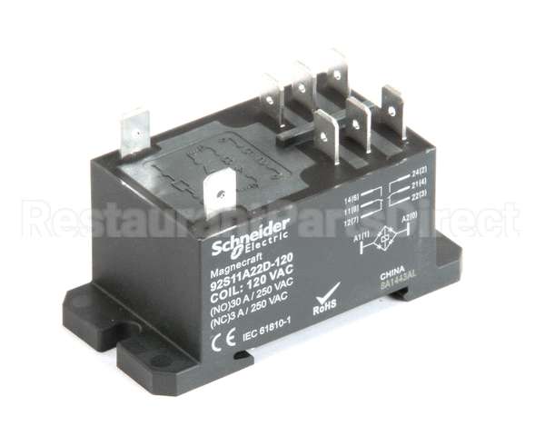 RLY30AMPDPDT Food Warming 30Amp Panel Mount Relay,2 Pole