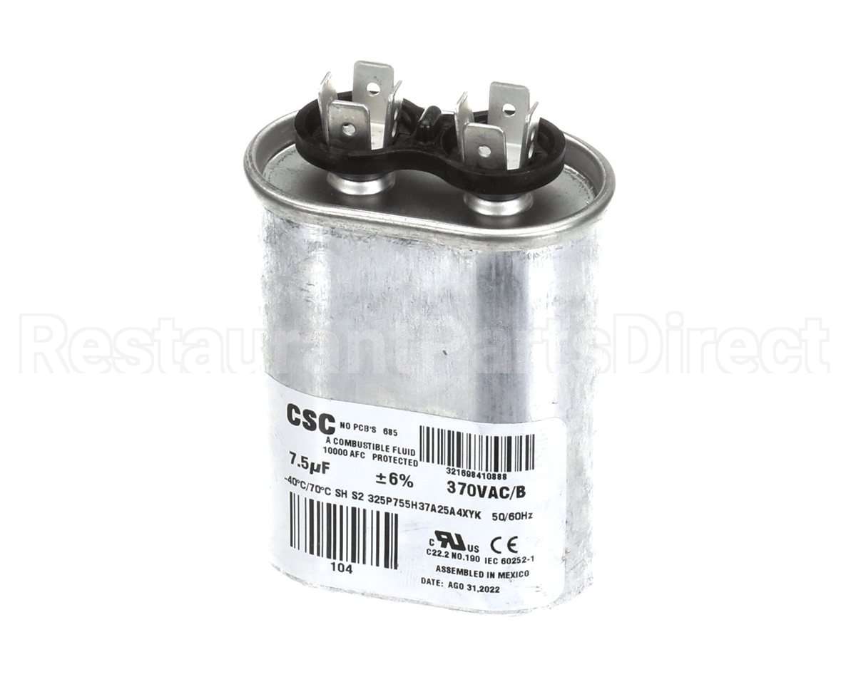 S1-02420045700 York Single Run Capacitor, 7.5Mfd,370V,Flat