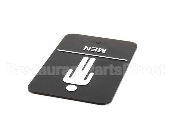 S69B-6BK Update International Braille Plastic Sign 6X9 - Men