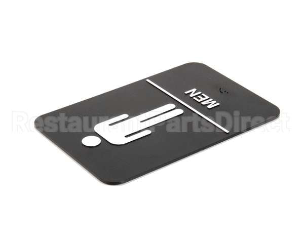 S69B-6BK Update International Braille Plastic Sign 6X9 - Men