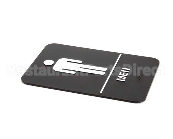 S69B-6BK Update International Braille Plastic Sign 6X9 - Men