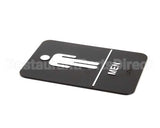 S69B-6BK Update International Braille Plastic Sign 6X9 - Men