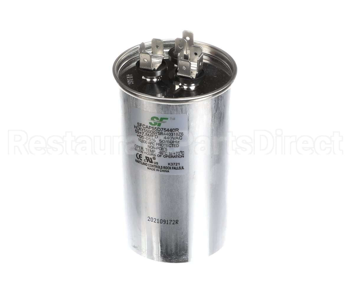 SFCAP55D75440R Trane Capacitor; 55+7.5Mfd 370/440V Round Run