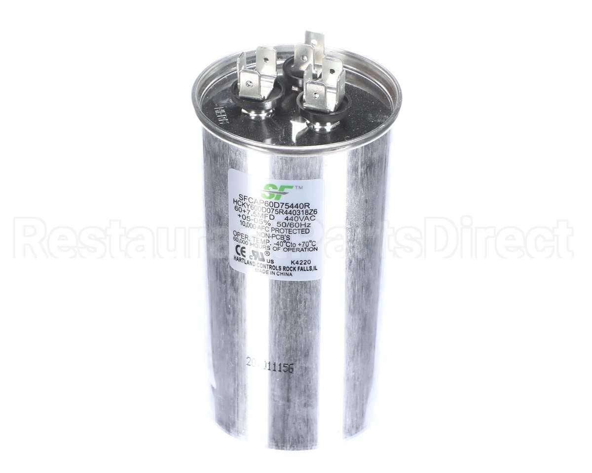 SFCAP60D75440R Trane Capacitor; 60+7.5Mfd 370/440V Round Run